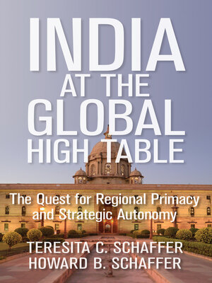 cover image of India at the Global High Table